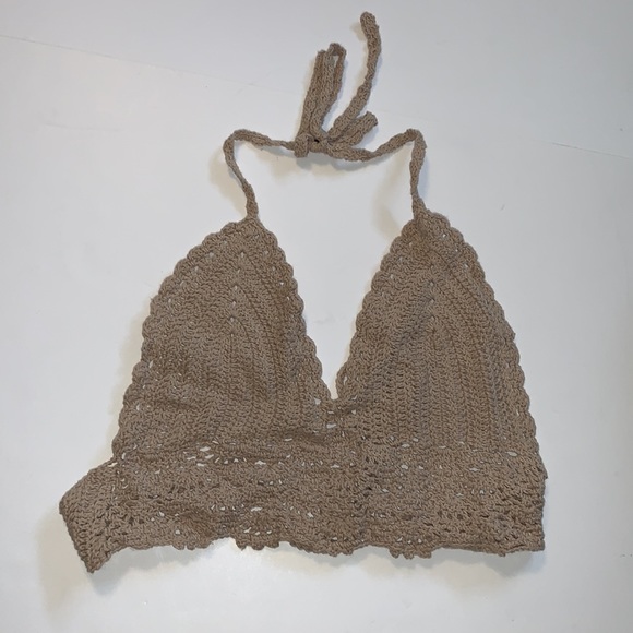 🆕 Handmade Tan Crocheted Bikini - Women’s Size XS - Picture 4 of 7